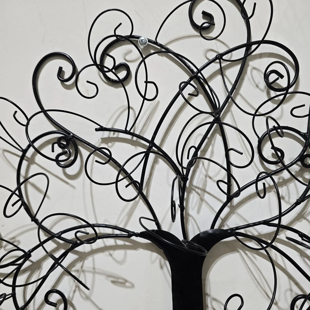 Black Metal Tree Wall Art, 18x16x3 - Picture 2 of 16